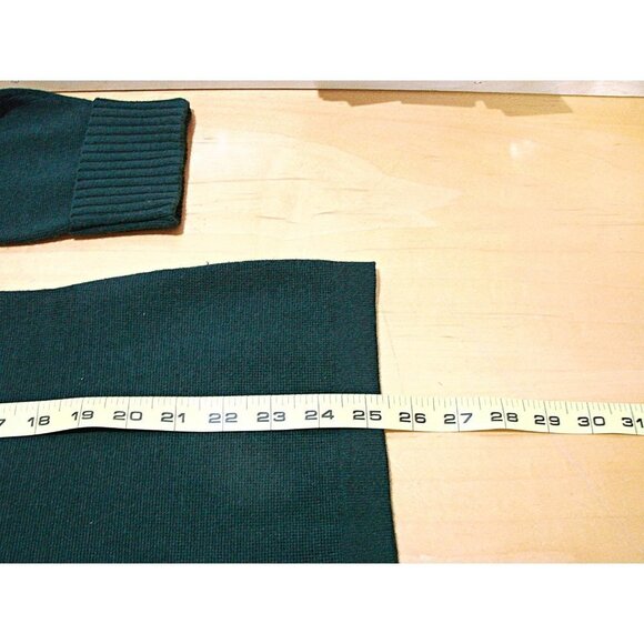 Talbots Womens Black Wool Long Sleeve Full Zip Cardigan Sweater Sz Large Petite - Picture 10 of 12